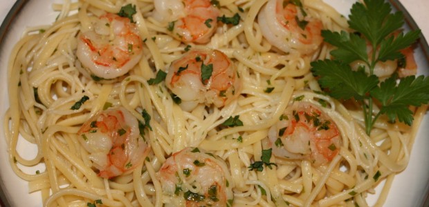 Shrimp Scampi with Linguine – Insanely Easy!