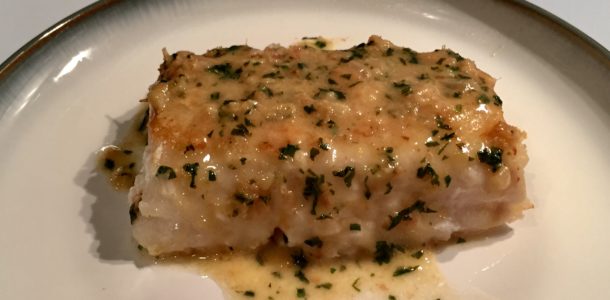 Judy Cooks – Pan-Seared Cod with Herb Butter Sauce – Wow Factor!